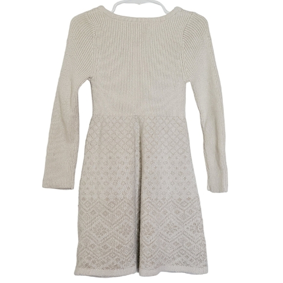 BK02 * Camilla Girls Sweater Dress Off White Size M (5/6) - Picture 3 of 7